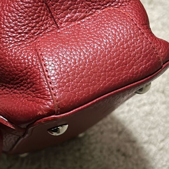 I Santi Women\'s Leather Backpack Deep Cherry Red Classic Made In Italy main image 7